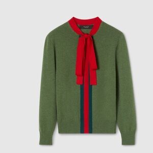 COMING SOON 💃 GUCCI Knit Cashmere Tie “Nerd” Sweater (Spring/Summer Season 2026)